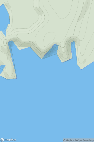 Thumbnail image for Erne's Stack [Shetland Islands] [HU289417] showing contour plot for surrounding peak